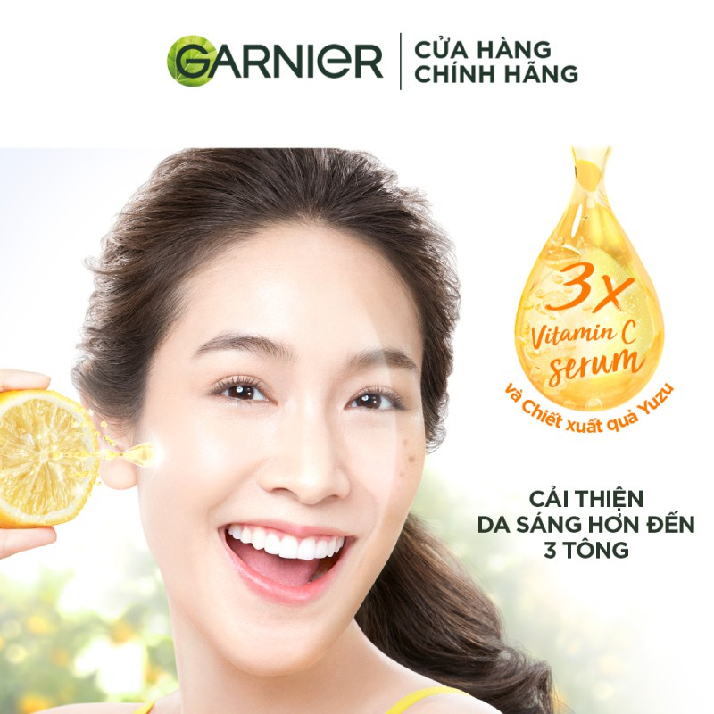 Kem dưỡng serum làm sáng da Garnier Bright Complete Vitamin C Serum Cream SPF30 50ml