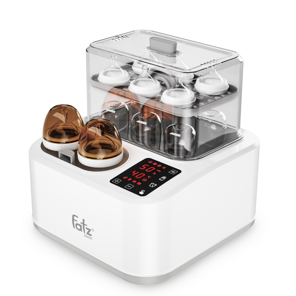 Máy Tiệt Trùng Sấy Khô Thông Minh 9 Chức Năng Với Thiết Kế Mới Làm Sữa Chua Fatzbaby Captain 2 Plus - Fatz Fb4316Sl