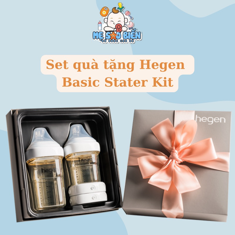 (Chính hãng) Set quà tặng bình sữa Hegen Basic Stater Kit 150ml 240ml
