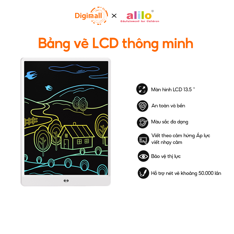 Bảng Vẽ Thông Minh Alilo Magic LCD Writing Tablet MFXHB - 13.5 inch - Đồ chơi giáo dục cho bé