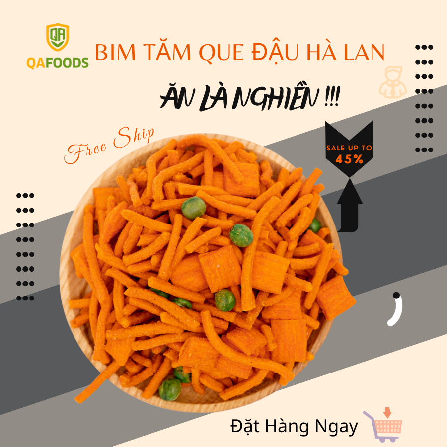 🍭 Bim Bim Tăm Que Đậu Hà Lan_350gr , ĂN LÀ MÊ NGAY - Vệ Sinh ATTP