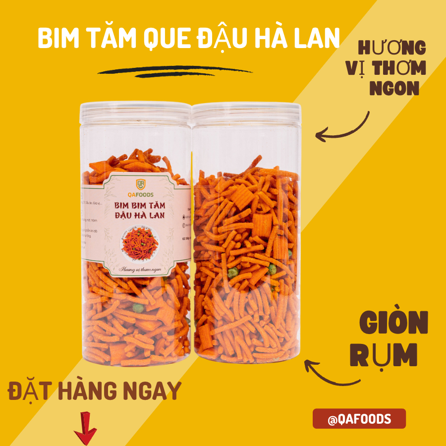 🍭 Bim Bim Tăm Que Đậu Hà Lan_350gr , ĂN LÀ MÊ NGAY - Vệ Sinh ATTP