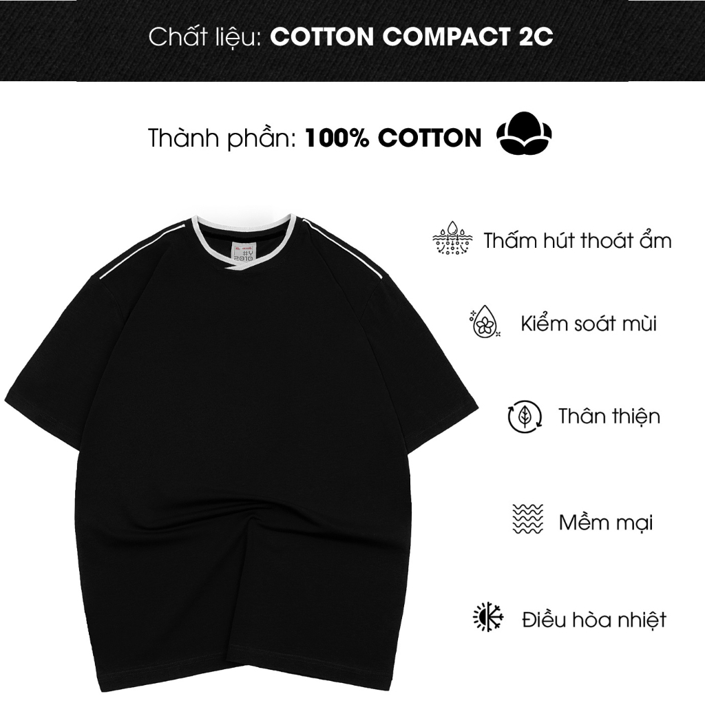 Áo Thun Cotton Nam Tay Ngắn Cổ Tròn Thời Trang Thương Hiệu Y2010 The Style Of No Style 24 21731 |YaMe|