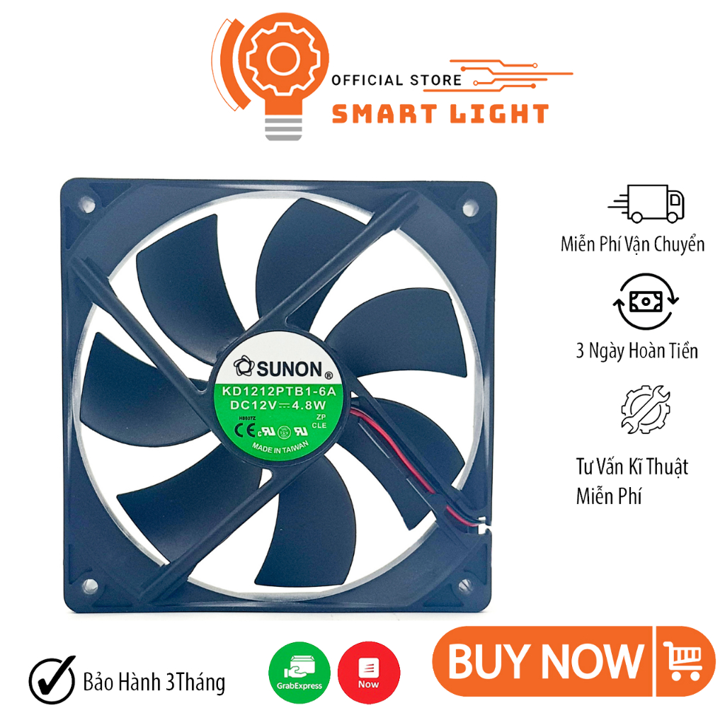 Quạt Tản Nhiệt Case Kèm HUB 12V 0.16A 12x12CM 1500RPM 8x8CM 0.3A 🍀Quạt Làm Mát Máy Tính Kèm Hub ATX