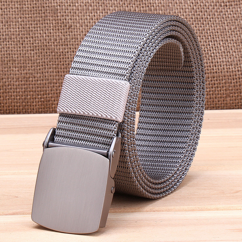 Thắt lưng Nevada nắp kim loại gập, dây lưng vải dù, dây nịt thời trang độc đáo trẻ trung cá tính, thắt lưng kim loại