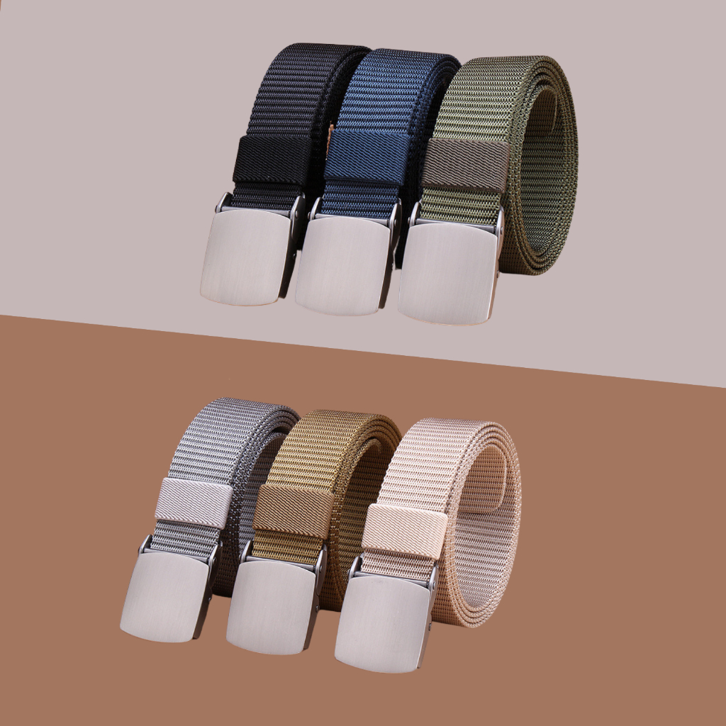 Thắt lưng 17sneaker nắp nhựa gập , dây lưng vải dù, dây nịt thời trang độc đáo trẻ trung cá tính, thắt lưng nhựa