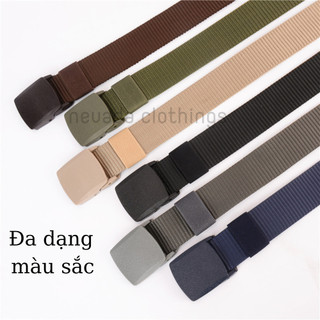 Thắt lưng 17sneaker nắp nhựa gập , dây lưng vải dù, dây nịt thời trang độc đáo trẻ trung cá tính, thắt lưng nhựa