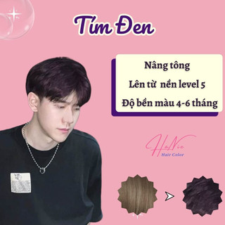 Thuốc Nhuộm Tóc Nam Màu TÍM ĐEN  | Haniehair thuốc nhuộm tóc tại nhà