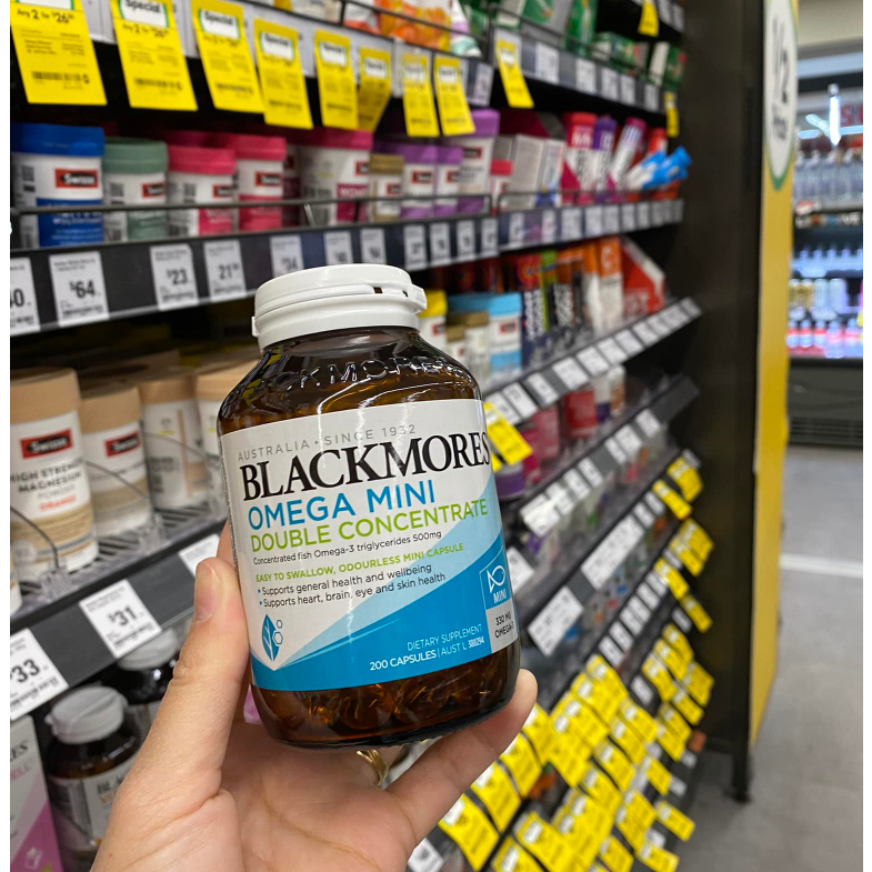 Dầu cá Blackmores Omega Mini Double Concentrate