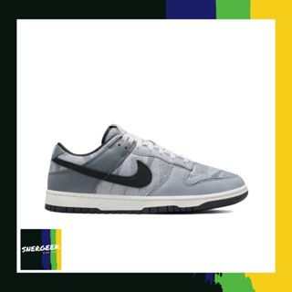 Giày nam Nike Dunk Low Da lộn màu đen