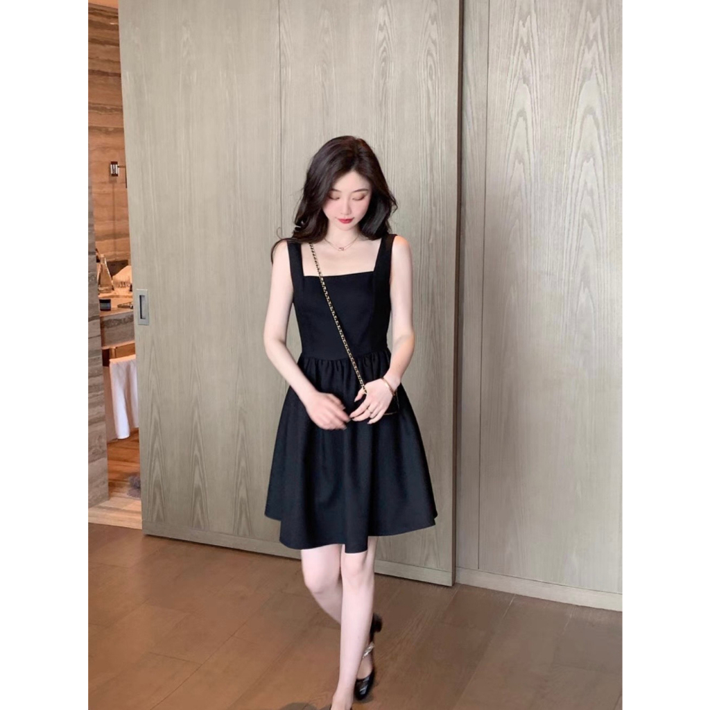 Váy nữ xinh hai dây phong cách nhẹ hàng Hàn Quốc QQ6 Đầm nữ xinh hai dây chất liệu thun lạnh mềm mại thoáng mát | BigBuy360 - bigbuy360.vn