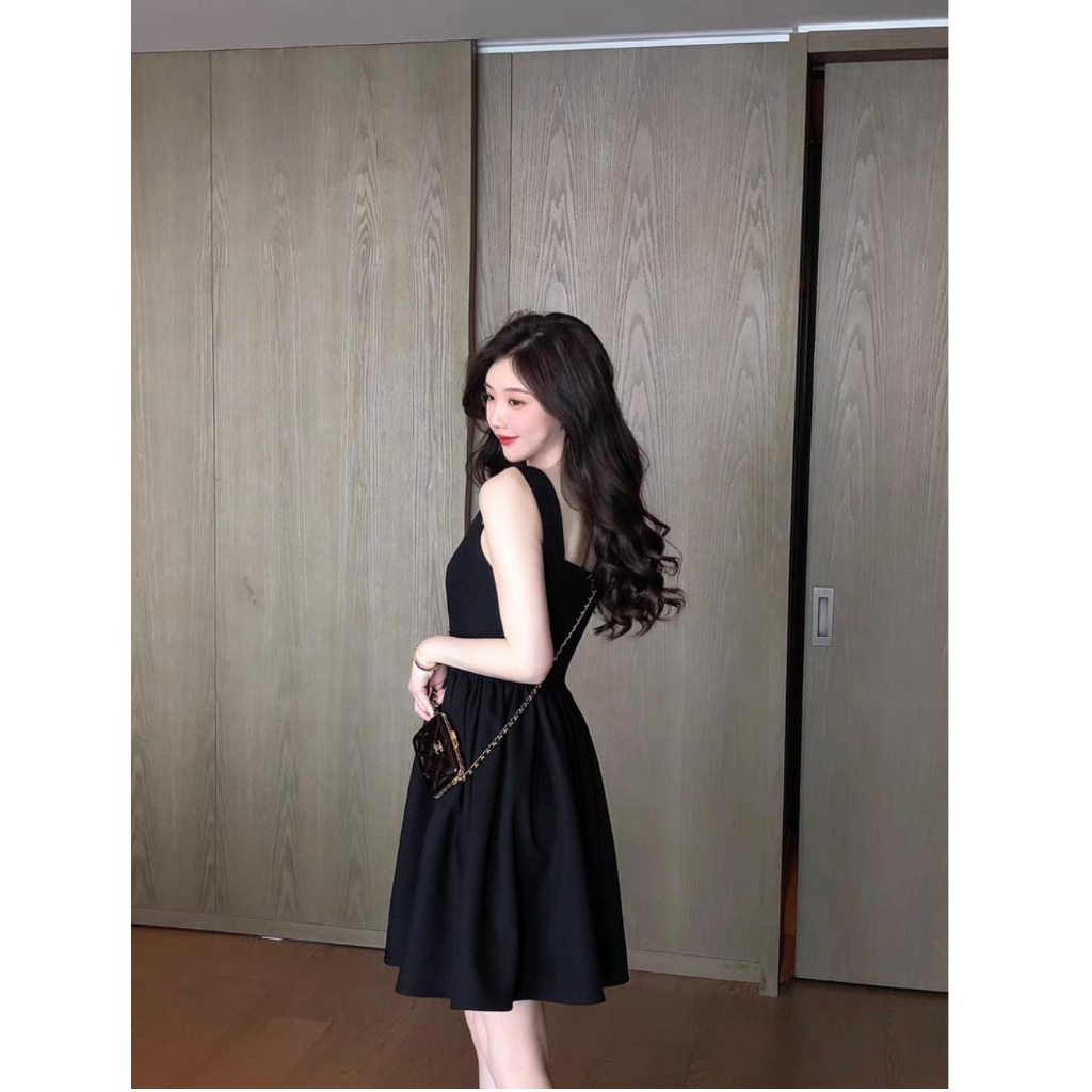 Váy nữ xinh hai dây phong cách nhẹ hàng Hàn Quốc QQ6 Đầm nữ xinh hai dây chất liệu thun lạnh mềm mại thoáng mát | BigBuy360 - bigbuy360.vn