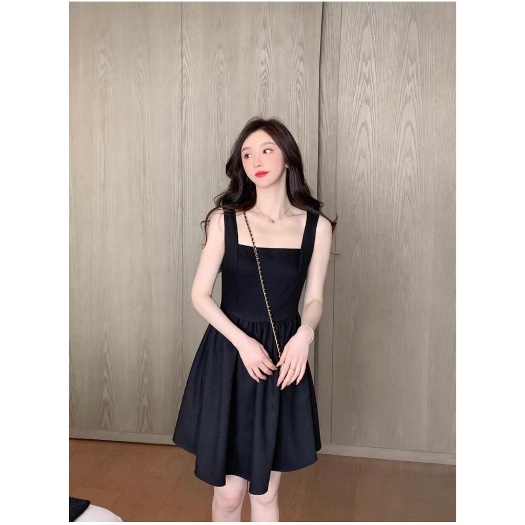 Váy nữ xinh hai dây phong cách nhẹ hàng Hàn Quốc QQ6 Đầm nữ xinh hai dây chất liệu thun lạnh mềm mại thoáng mát | BigBuy360 - bigbuy360.vn