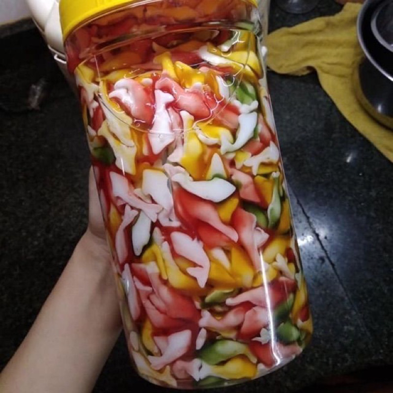 Thạch Con Cá 4 Màu Douxin 2.5kg - nguyên liệu trà sữa -Nguyên liệu giá sỉ