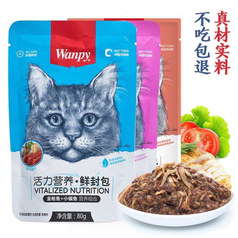 COMBO 20 gói pate wanpy cho mèo mọi lứa tuổi