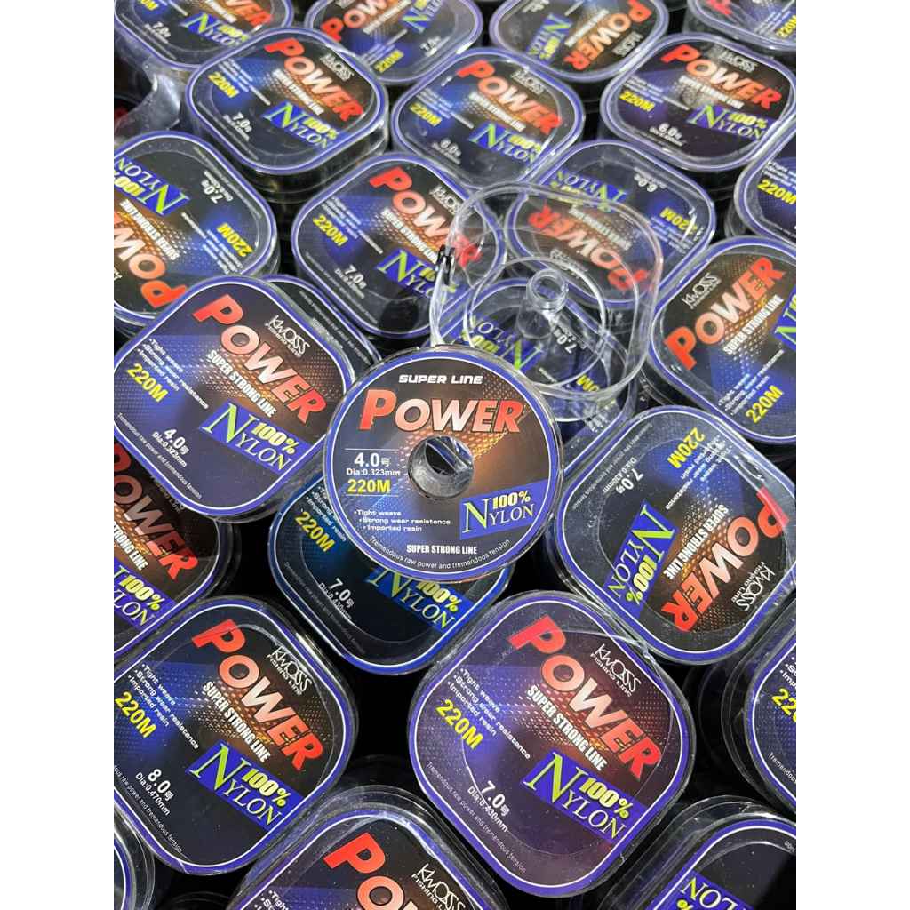 Cước Câu Cá Tàng Hình Dây Câu Cá 100% Nylon Super Power Tải Cá Tốt Dùng Làm Dây Trục Câu Cá