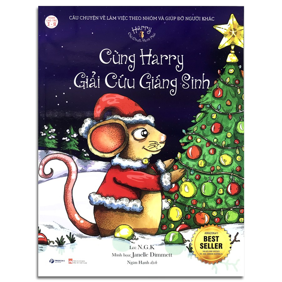 Sách - Harry - Chú chuột hạnh phúc - Cùng Harry giải cứu giáng sinh VZ