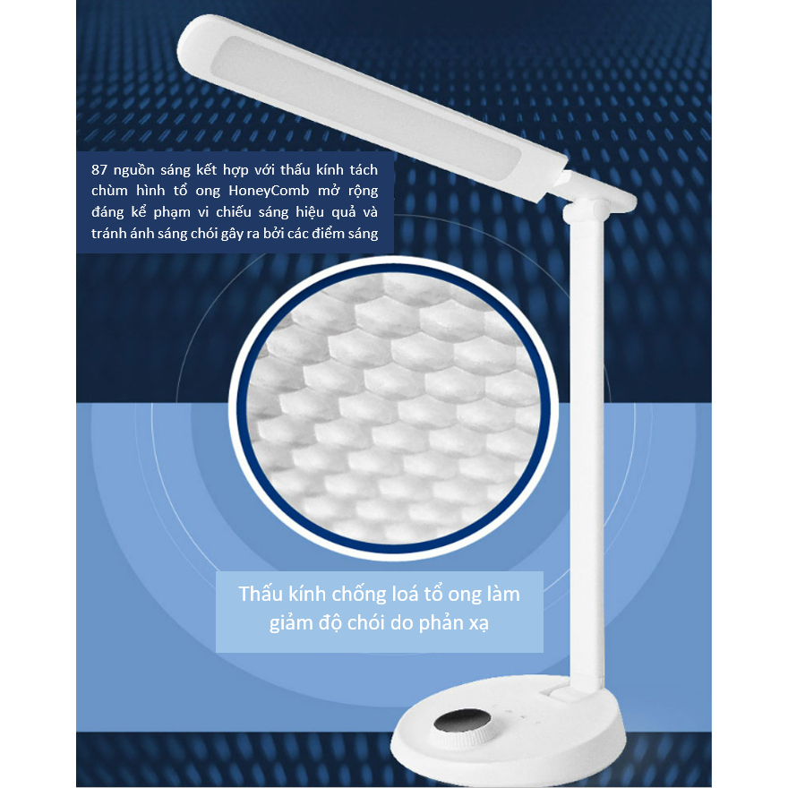 Đèn bàn bảo vệ mắt led philips leverplus 66048, 5.2w 4000k ánh sáng tự nhiên - hàng nhập khẩu chánh hãng