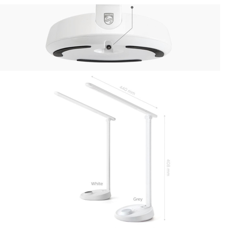Đèn bàn bảo vệ mắt led philips leverplus 66048, 5.2w 4000k ánh sáng tự nhiên - hàng nhập khẩu chánh hãng