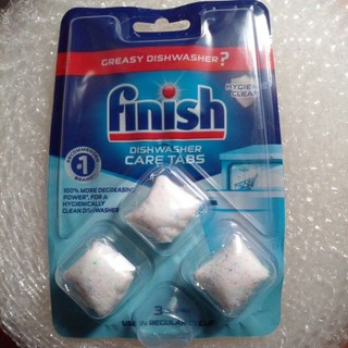 Viên vệ sinh máy rửa bát Finish vĩ 3 viên (NK EU )