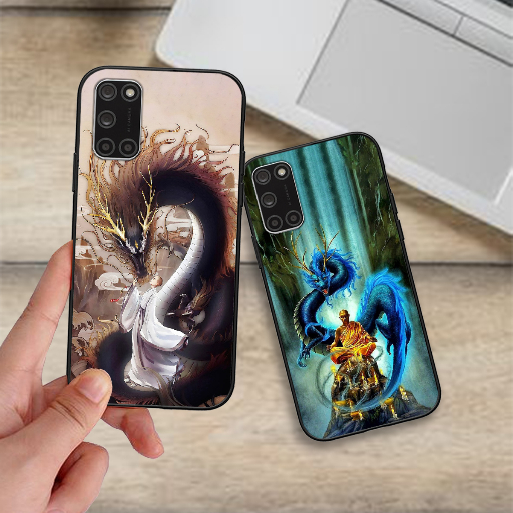 Ốp Oppo A32 , A52 , A92 , A53 in hình rồng long phượng hổ báo bọ cạp cá chép