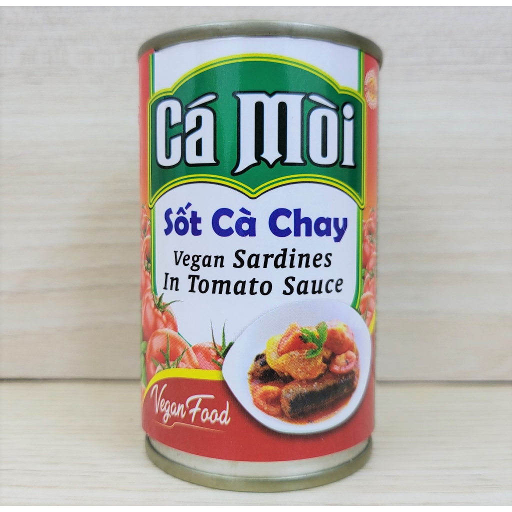 ÂU LẠC (hộp 150g) CÁ MỒI SỐT CÀ CHAY Vegan Sardines in Tomato Sauce