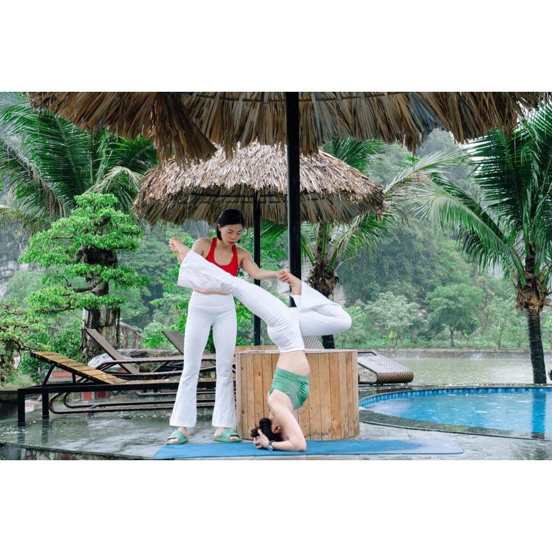 Quần thể thao ống bass, ống loe tôn dáng, tập yoga Yborn