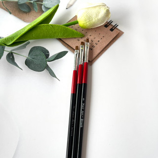 Cọ bản vẽ hoa Brush vẽ hoa đầu bản ngang vẽ hoa xoay 🥰GIÁ RẺ🥰 cọ bãn ngang số 2 cọ bãn ngang số 3 cọ cho học viên tập vẽ
