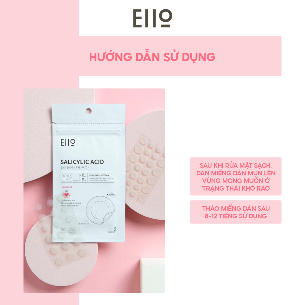 Miếng dán mụn EIIO SPOT CARE PATCH 62EA
