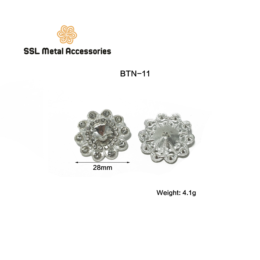 Cúc áo xịn kim loại thời trang mới cho áo sơ mi. áo vest, váy BTN-11, 28mm