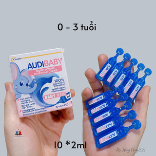 Dung dịch vệ sinh, tan ráy tai cho bé Audibaby 0-3 tuổi nội địa Pháp