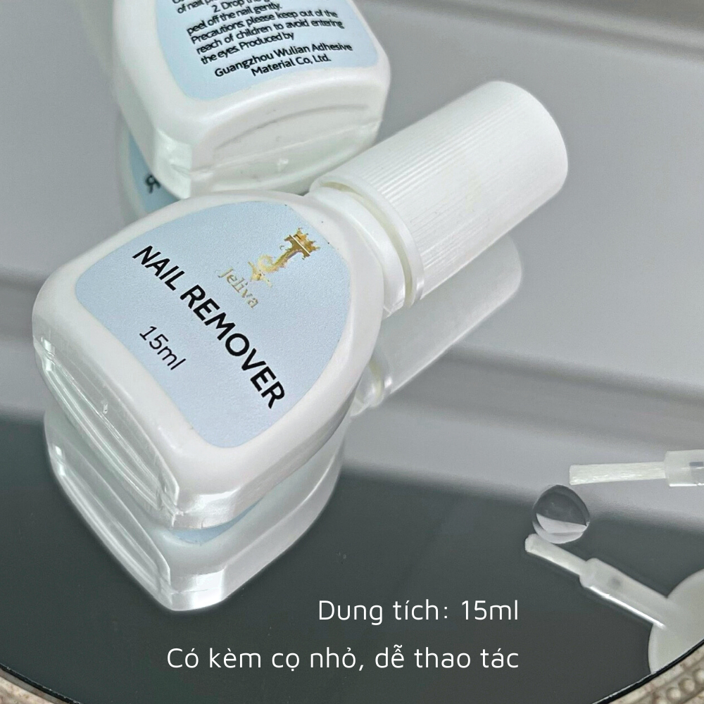 Nước tháo móng úp móng giả phá keo JELIVA 15ml