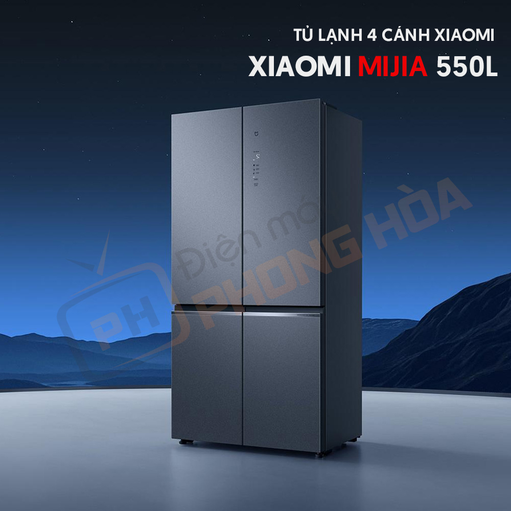 Tủ lạnh 4 cánh Inventer Xiaomi Mijia 550Lcó ngăn đông mềm - Bảo hành 18 tháng