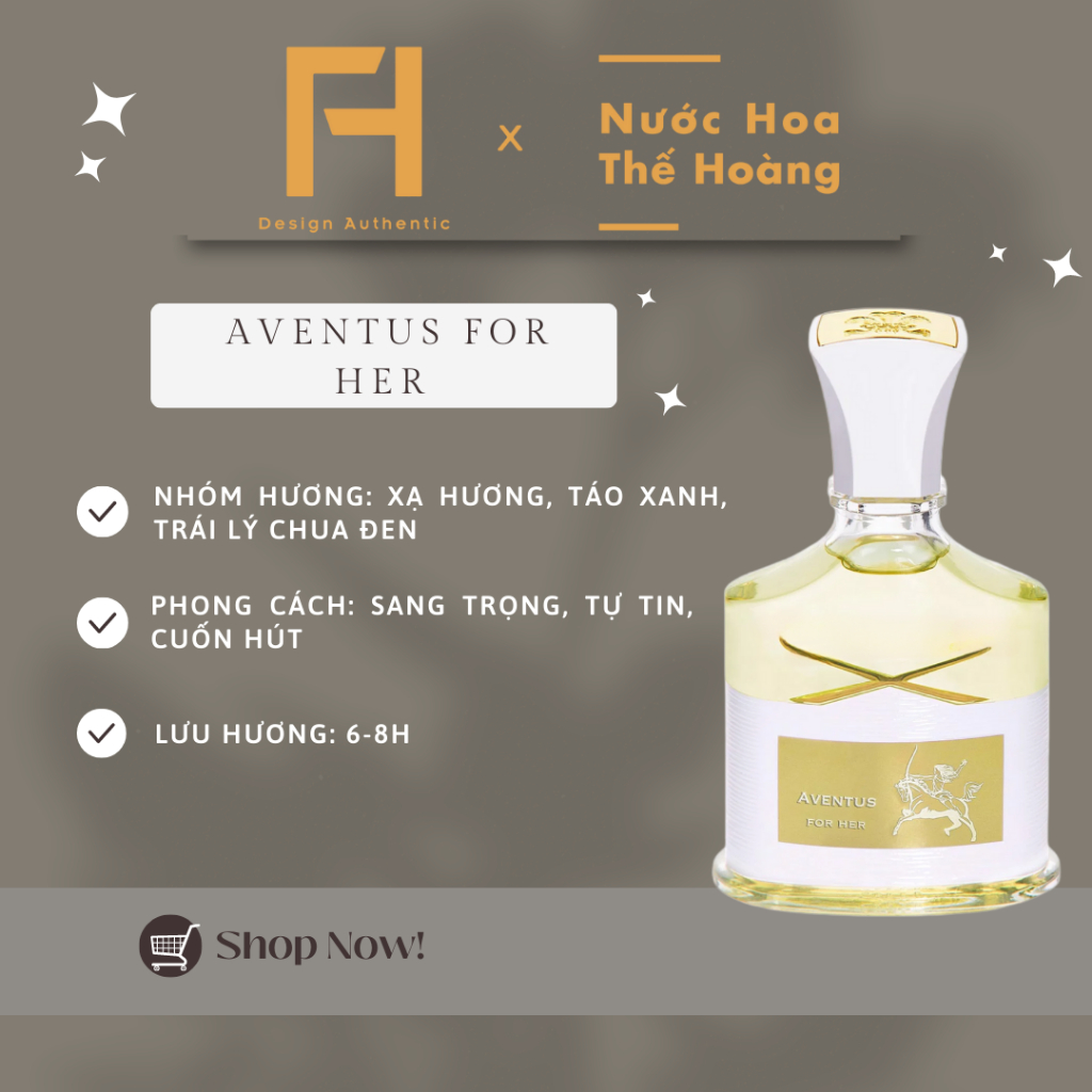 Nước Hoa Nữ Aventus For Her EDP chiết 10ml, 20ml - Nước Hoa Thế Hoàng