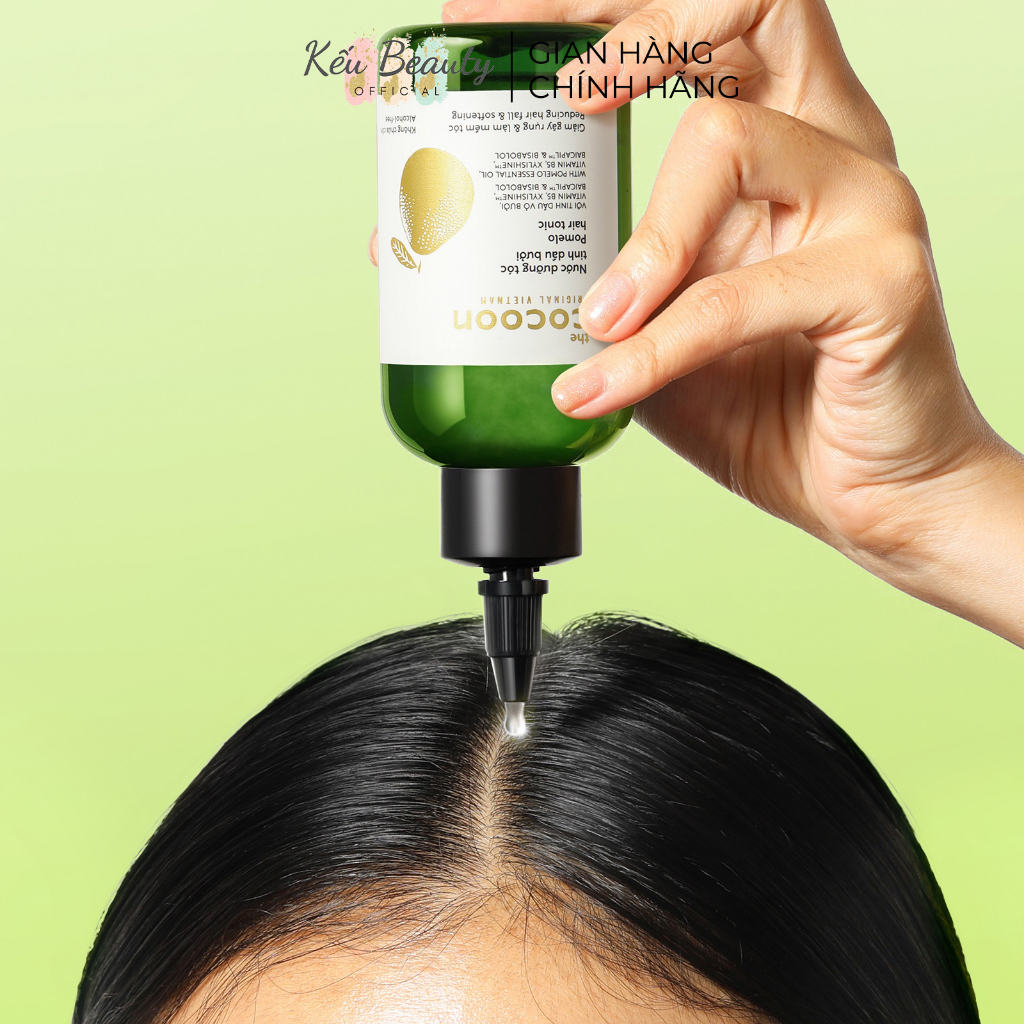 PHIÊN BẢN NÂNG CẤP - Nước dưỡng tóc tinh dầu bưởi Cocoon giúp giảm gãy rụng & làm mềm tóc 140ml