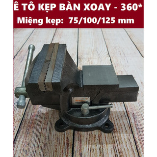 Ê tô kẹp bàn nguội xoay 360 độ asaki ak-666/667/668 - miệng kẹp 75/100/125 mm