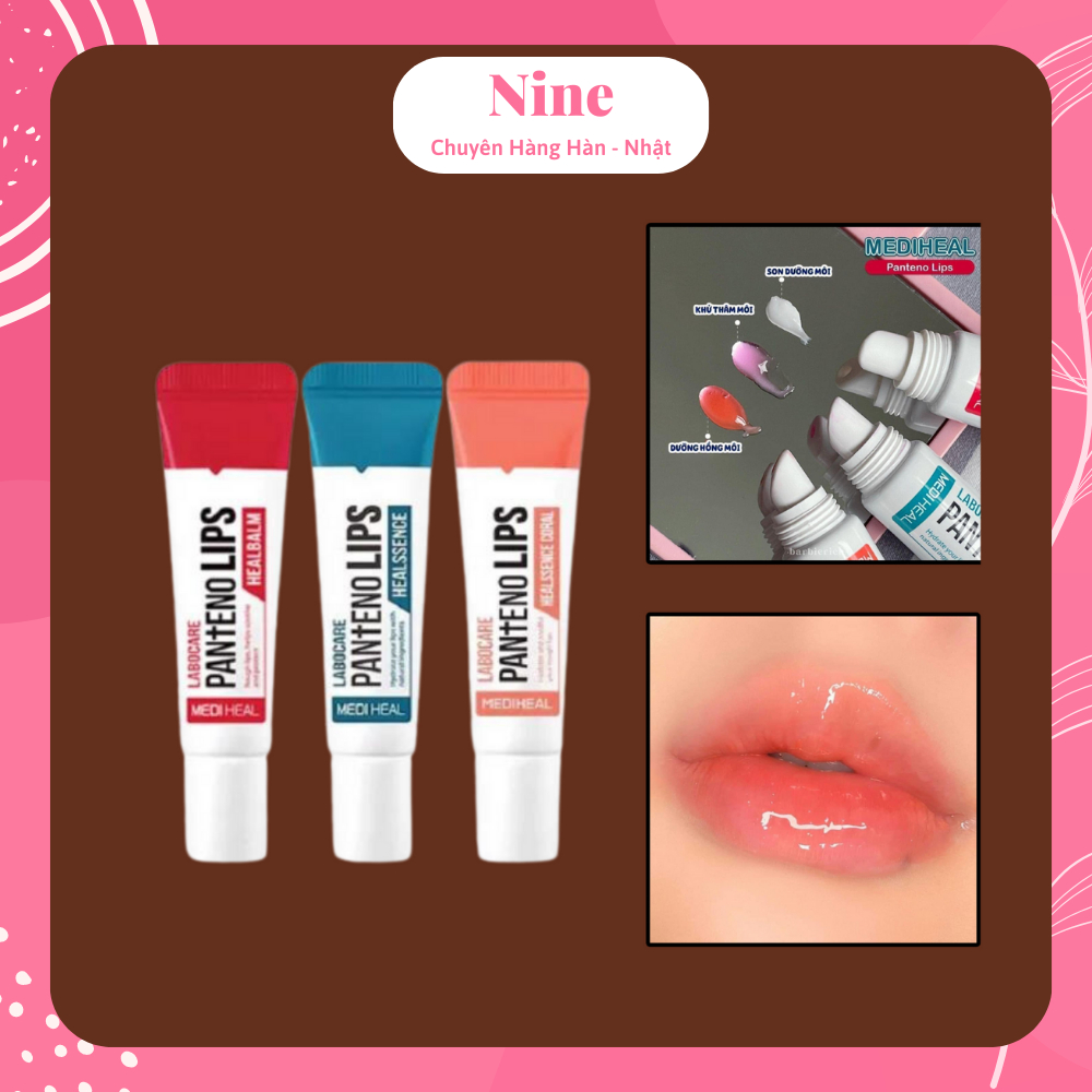 Son Dưỡng Mediheal Dùng cho môi thâm, bợt màu, khô nứt nẻ Mediheal Labocare Panteno Lips 10ml | Nine Hàn Nhật