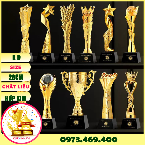 KỈ NIỆM CHƯƠNG PHA LÊ, CUP VINH DANH CAO CẤP, SANG TRỌNG, ĐẸP