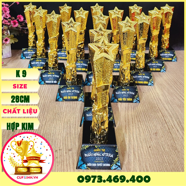 Cúp Thể Thao Lưu Niệm Bóng Đá Huy Chương Vàng, cup vinh danh, kỉ niệm chương cao cấp