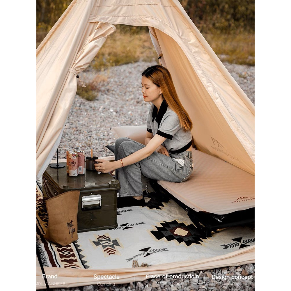 Đệm hơi dã ngoại MountainHiker tự phồng nệm hơi kèm gối tự bơm hơi