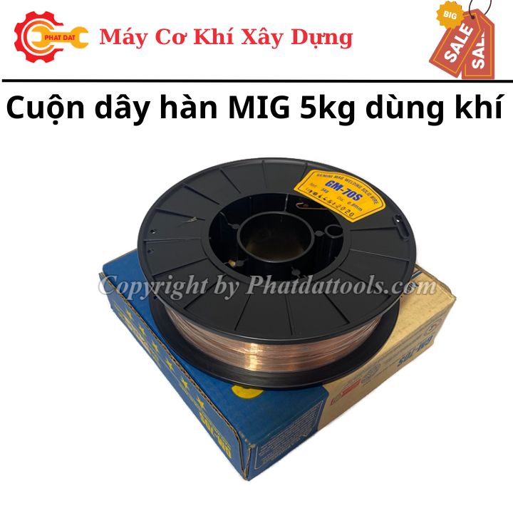 Cuộn dây hàn MIG 5kg dùng khí GEMINI GM-70S Kim Tín