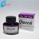 Mực Viết Máy Queen 30ml màu tím (lọ thủy tinh)