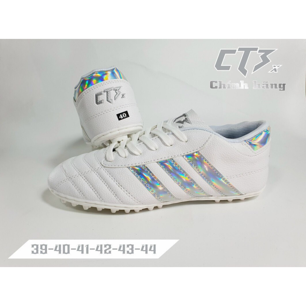 CT3 Bản Mới, Giày bóng đá Ct3 Chính Hãng-Da nhăn,Đế nhựa dẻo có in Logo và size,Khâu Full đế