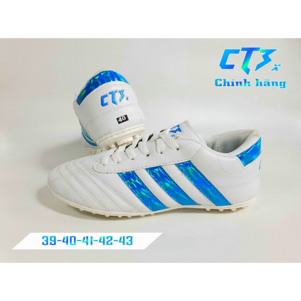 CT3 Bản Mới, Giày bóng đá Ct3 Chính Hãng-Da nhăn,Đế nhựa dẻo có in Logo và size,Khâu Full đế