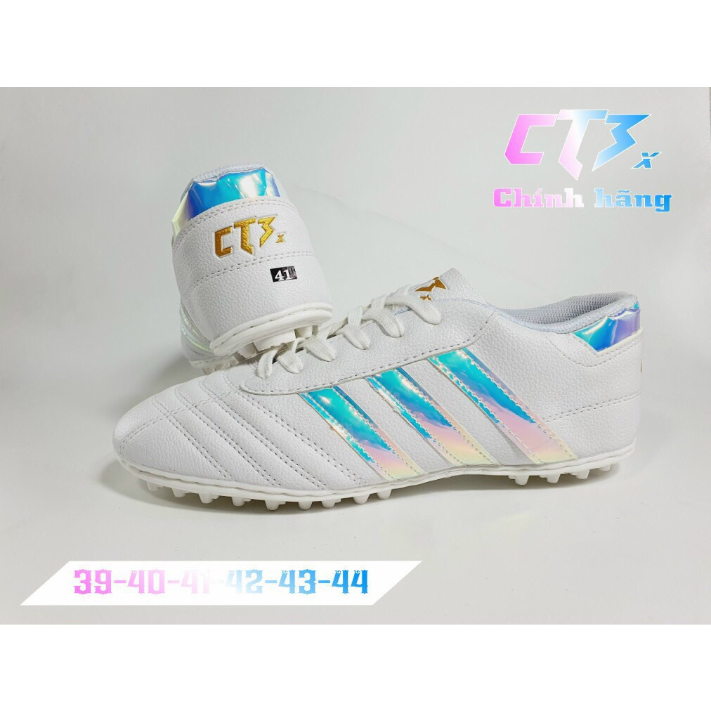 CT3 Bản Mới, Giày bóng đá Ct3 Chính Hãng-Da nhăn,Đế nhựa dẻo có in Logo và size,Khâu Full đế