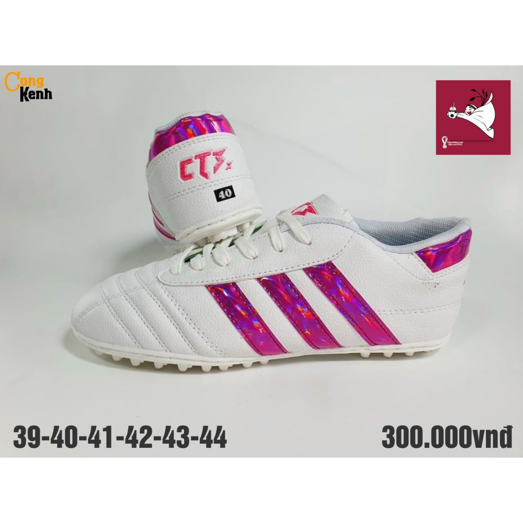CT3 Bản Mới, Giày bóng đá Ct3 Chính Hãng-Da nhăn,Đế nhựa dẻo có in Logo và size,Khâu Full đế