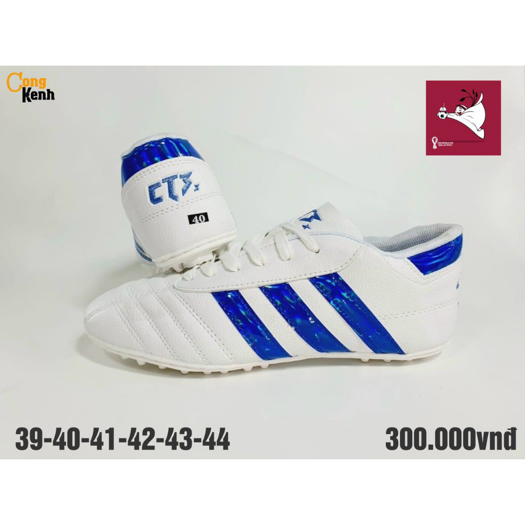 CT3 Bản Mới, Giày bóng đá Ct3 Chính Hãng-Da nhăn,Đế nhựa dẻo có in Logo và size,Khâu Full đế