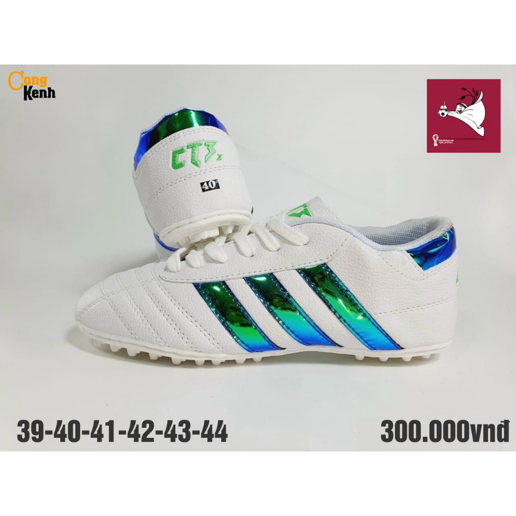 CT3 Bản Mới, Giày bóng đá Ct3 Chính Hãng-Da nhăn,Đế nhựa dẻo có in Logo và size,Khâu Full đế