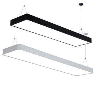 Đèn thả văn phòng góc bo tròn, đèn máng thả trần dạng hộp 60W/72W