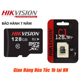 Thẻ nhớ micro sd hikvision hs-tf-c1 128gb class 10 92mb/s - hàng chính hãng bảo hành 7 năm